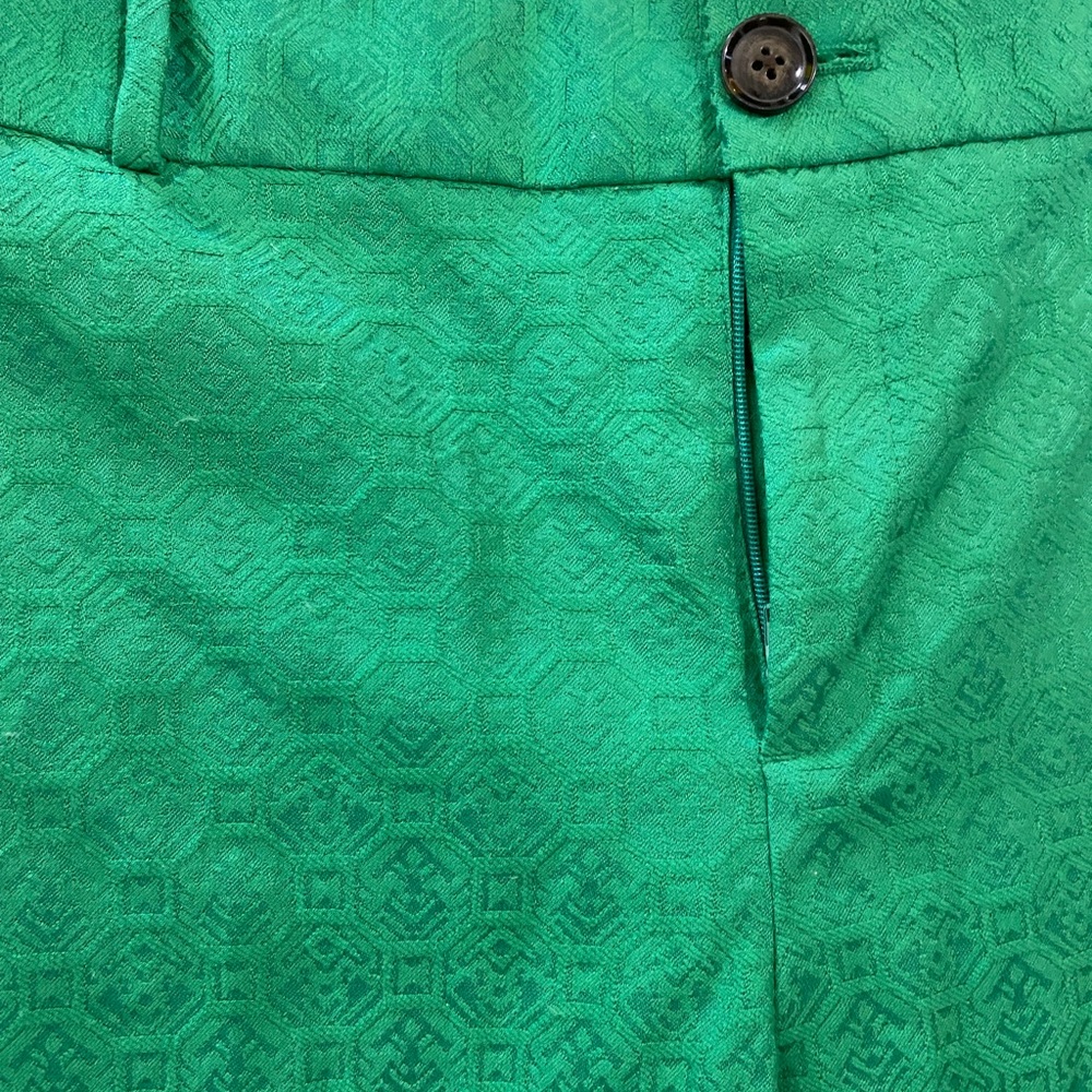 Great like new green texture pants